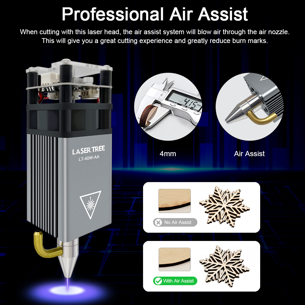 LASER TREE 5W Air Assist Metal - Industrial Laser Engraver ulasan dan harga