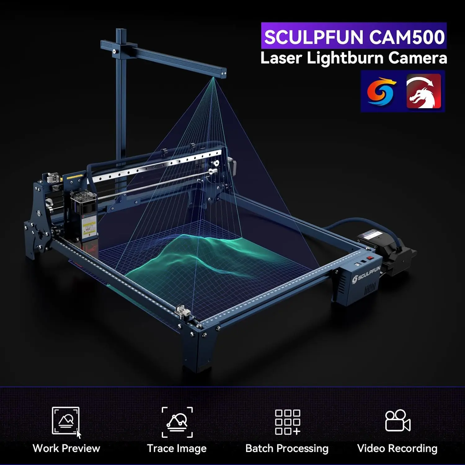 SCULPFUN CAM500 Lightburn Came - Industrial Laser Engraver ulasan dan harga
