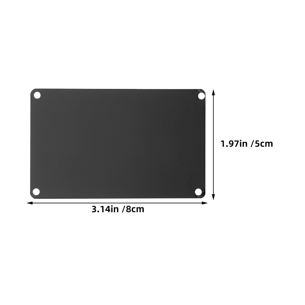 10Pcs Blank Aluminum Nameplate - Industrial Laser Engraver ulasan dan harga