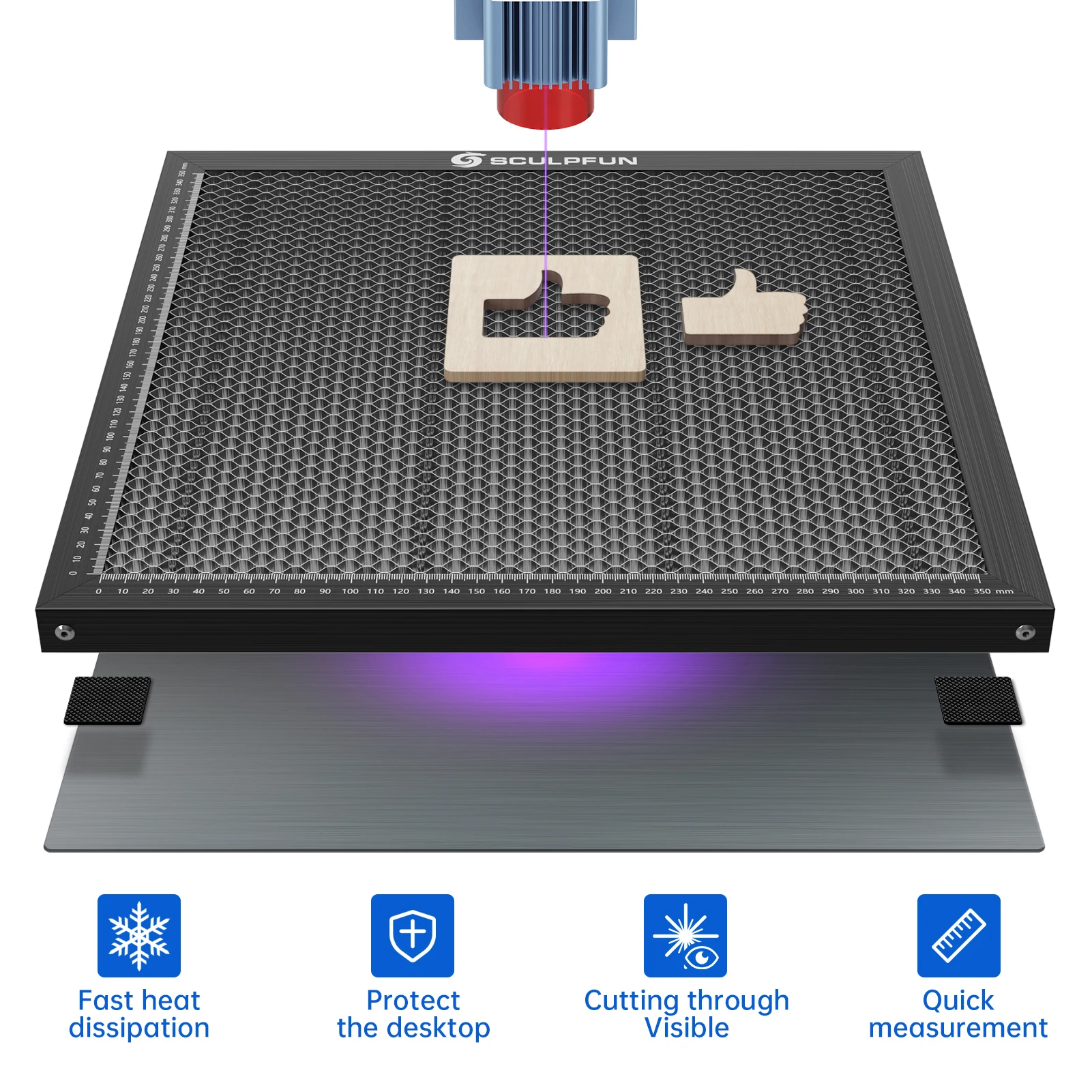 Laser Engraver Work Bed Honeyc - Honeycomb Laser Bed ulasan dan harga